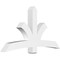 Ekena Millwork Davenport Architectural Grade PVC Gable Bracket, 72"W x 39"H x 6"D x 6"F, 13/12 Pitch GBP072X39X0606DAV00 - alternate 1